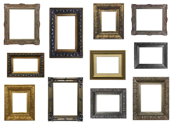 Verzameling Van Geïsoleerde Frames — Stockfoto