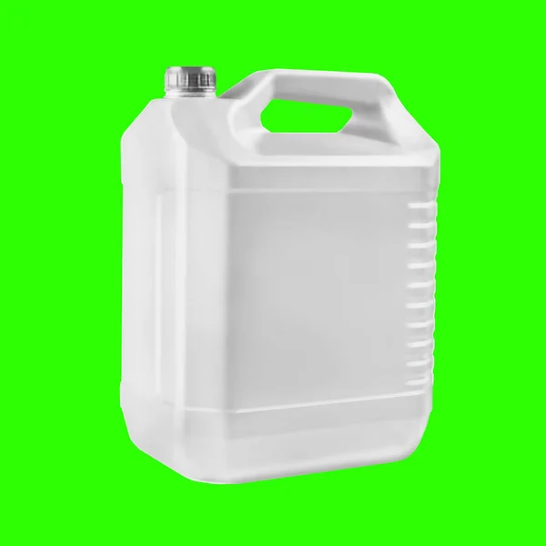 Plastic white canister — Stock Photo, Image