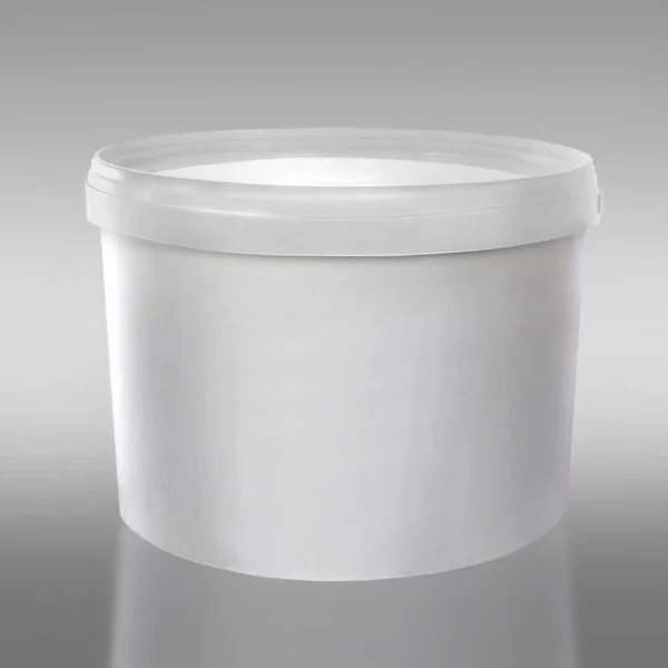 Plastic white container — Stock Photo, Image