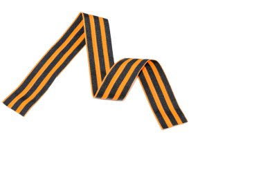 St. George's şerit beyaz arka plan üzerinde izole. Büyük zaferin sembolü