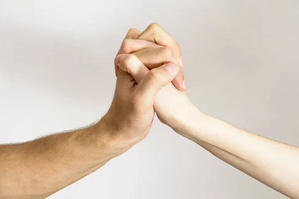 Handshake on white background — Stock Photo, Image