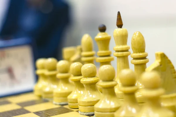 Chess tournament, part of the championship on intelligence, competition, Board game — Stock Photo, Image