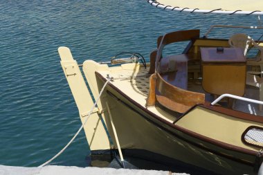 Vintage balıkçı teknesi Harbor