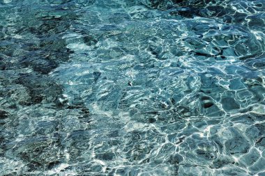 Parlak mavi su dalgalanma arkaplanı