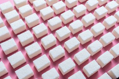 Abstract image of evenly spaced sugar cubes clipart
