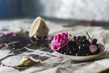 masada, devrilmiş fincan kahve dökülen kahve