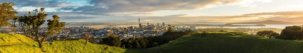 Mt Eden Zirvesi Auckland city panoramik manzaralı