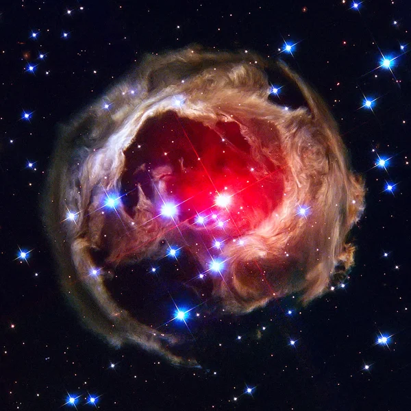 V838 Monocerotis is a red star in the constellation Monoceros. — Stock Photo, Image