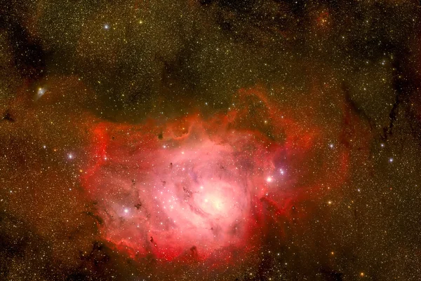 Lagoon Nebula located in the constellation Sagittarius.