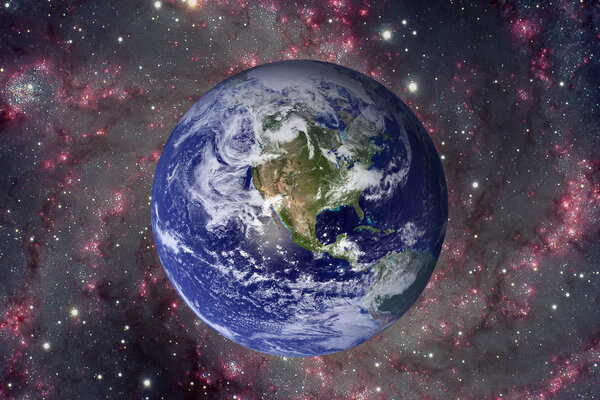 Солнечная система - планета Земля. Элементы этого изображения предоставлены НАСА
.