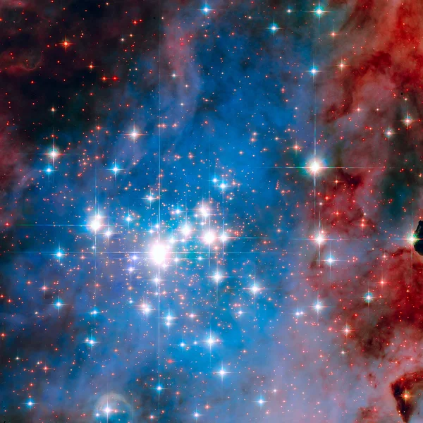 Star cluster Trumpler 14. One of the bright stars in Milky Way. — Stock Photo, Image