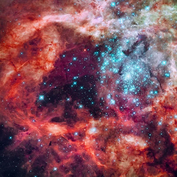 Star cluster in the Tarantula Nebula. Large Magellanic Cloud. — Stock Photo, Image