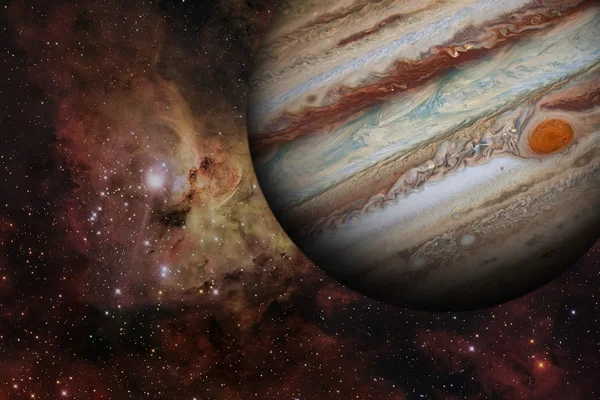 Sluneční soustavy - Jupiter. Je to největší planeta sluneční soustavy. — Stock fotografie