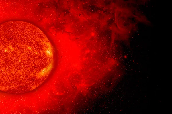 Sistema Solar - Sol. Elementos de esta imagen proporcionados por la NASA. — Foto de Stock
