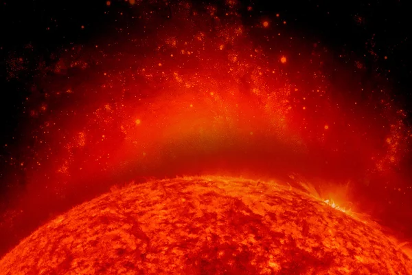 Sistema solare - Sole. Elementi di questa immagine forniti dalla NASA. — Foto Stock