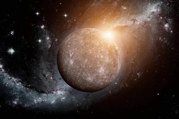 Planeta Mercur. Fundal spațial . — Fotografie, imagine de stoc