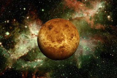 Venüs gezegeni. Bu görüntünün elementleri NASA tarafından desteklenmektedir.