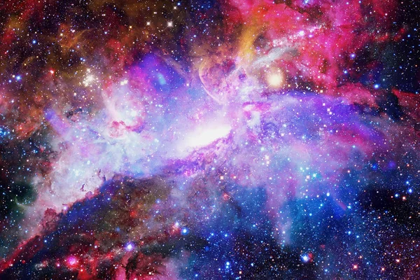 Γαλαξίας και νεφέλωμα. Στοιχεία αυτής της εικόνας που παρέχονται από τη NASA — Φωτογραφία Αρχείου