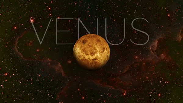 金星行星美国航天局提供的这一图像的要素. — 图库照片