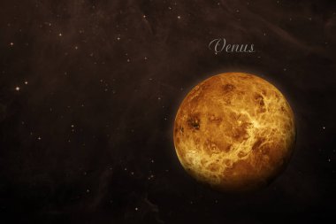 Venüs gezegeni. Bu görüntünün elementleri NASA tarafından desteklenmektedir.