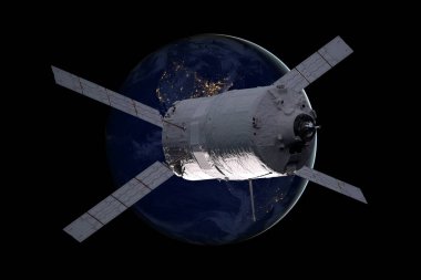 Kargo uzay aracı - otomatik Transfer araç Dünya gezegeni üzerinde.