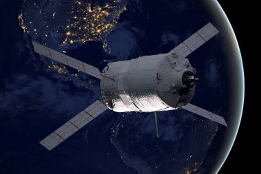 Kargo uzay aracı - otomatik Transfer araç Dünya gezegeni üzerinde.