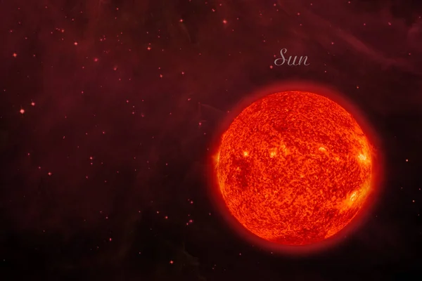 Sistema solare. Sole. Elementi di questa immagine forniti dalla NASA — Foto Stock