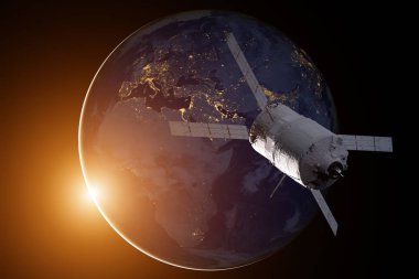 Kargo uzay aracı - otomatik Transfer araç Dünya gezegeni üzerinde.