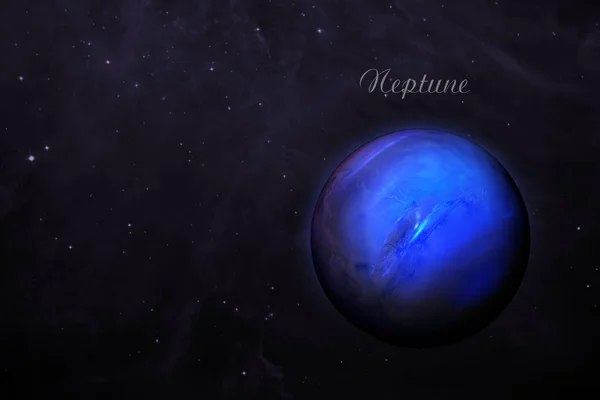 Il pianeta Nettuno. Sfondo dello spazio esterno . — Foto Stock