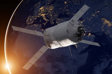 Kargo uzay aracı - otomatik Transfer araç Dünya gezegeni üzerinde.