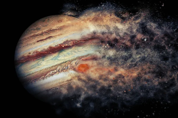 Bolygó robbanás - Jupiter. Ez a kép a Nasa berendezett elemei — Stock Fotó