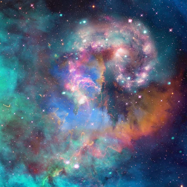 Galaxie spirală în spațiul cosmic . — Fotografie, imagine de stoc