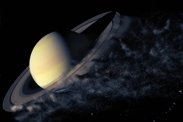 Planet Explosion Saturn (en inglés). Elementos de esta imagen proporcionados por la NASA — Foto de Stock