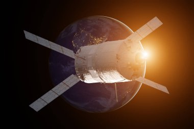 Kargo uzay aracı - otomatik Transfer araç Dünya gezegeni üzerinde.