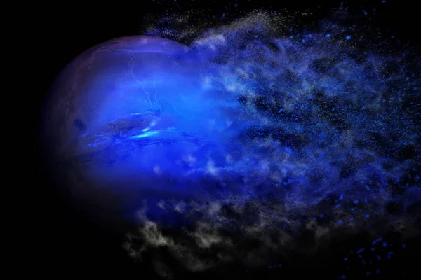 Planet Explosion Neptune (en inglés). Elementos de esta imagen proporcionados por la NASA —  Fotos de Stock