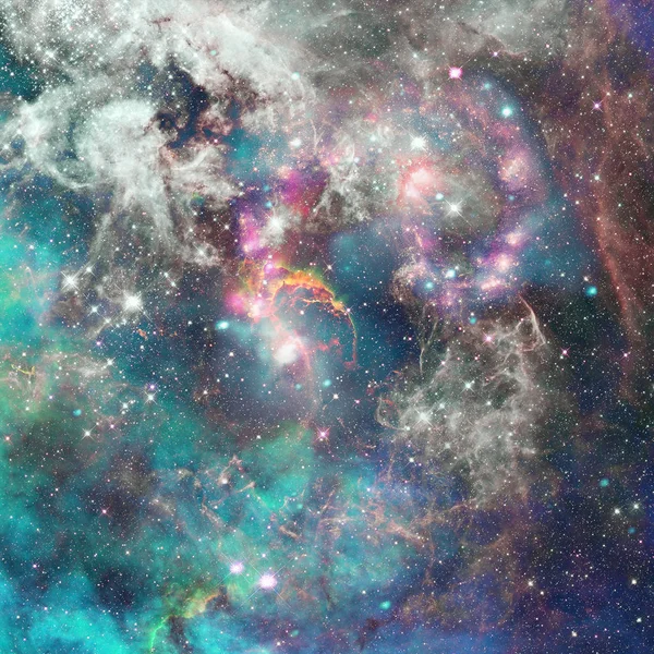 Nebel, Galaxie und Sterne. Abstrakter wissenschaftlicher Hintergrund. — Stockfoto
