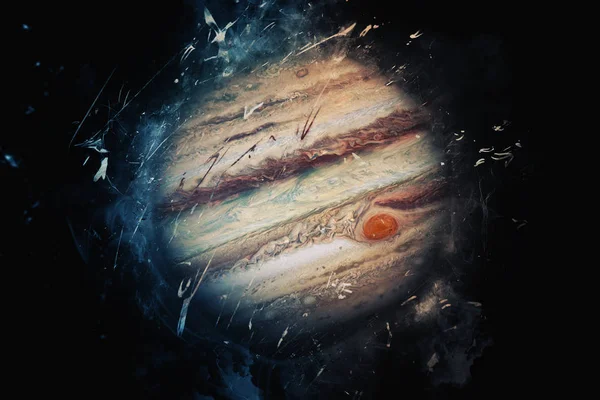 Planet művészet - Jupiter. Ez a kép a Nasa berendezett elemei — Stock Fotó