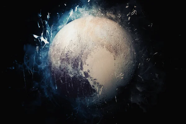 De kunst van de planeet - Pluto. Elementen van dit beeld ingericht door Nasa — Stockfoto