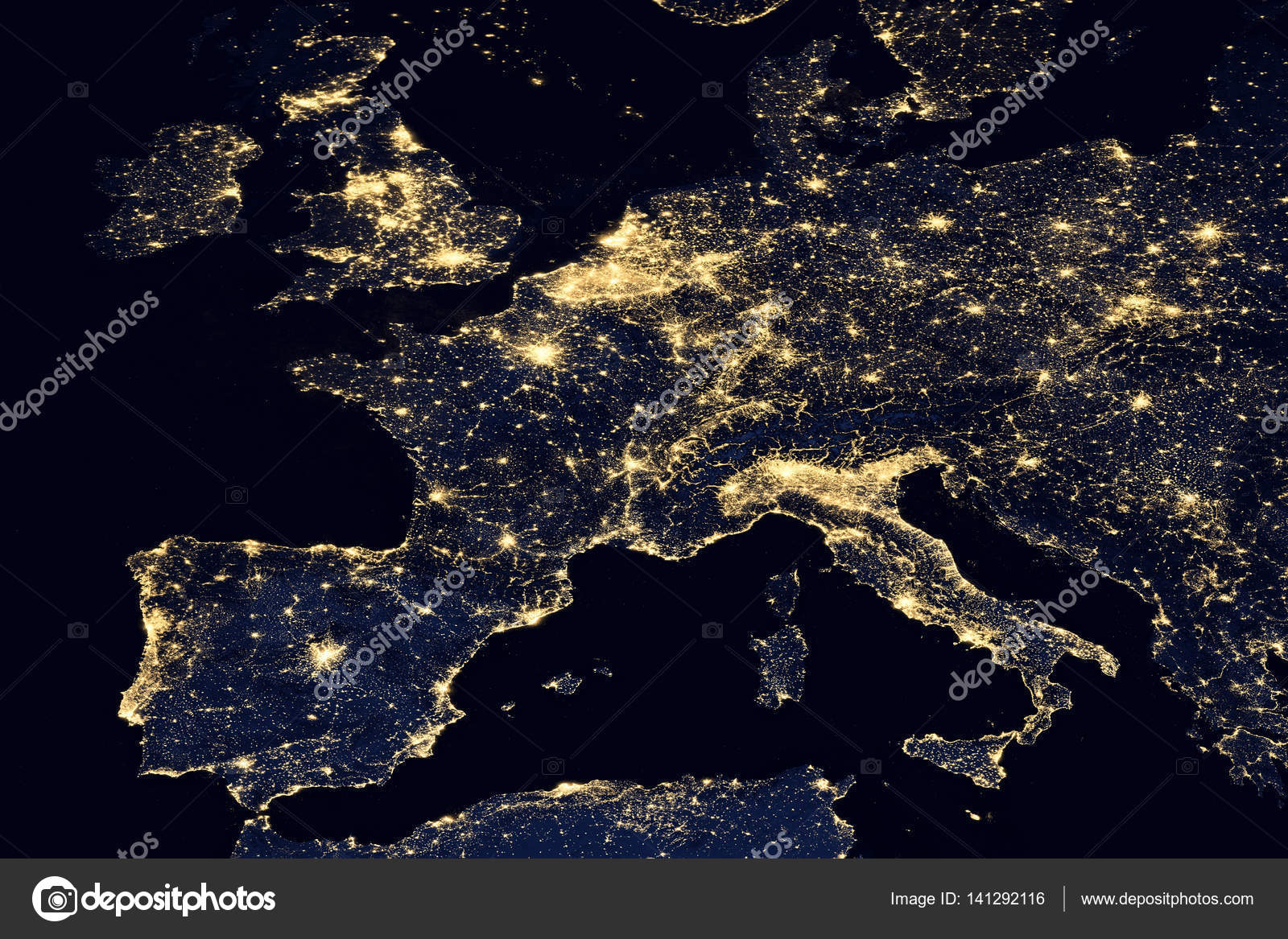 Nasa World Night Map