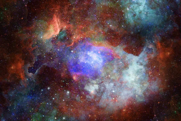 Derin uzayda nebulanın görüntüsü. Bu görüntünün elementleri NASA tarafından desteklenmektedir. — Stok fotoğraf