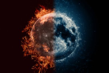 Ateş ve su moon. Kavramı bilim-kurgu sanat