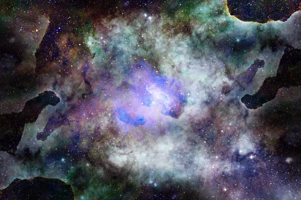 Stjärnklar djupa rymden - nebula och galaxy — Stockfoto