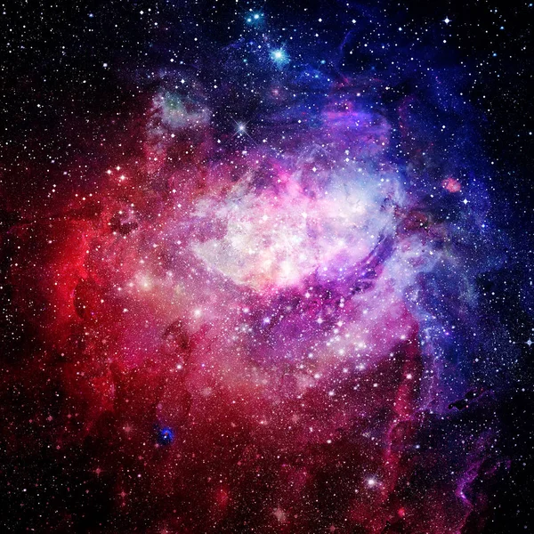 Прекрасна туманність, зірки і галактики . — стокове фото