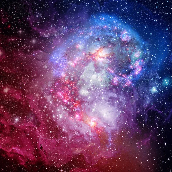 กาแล็กซี่เกลียวและเนบิวลาอวกาศ . — ภาพถ่ายสต็อก