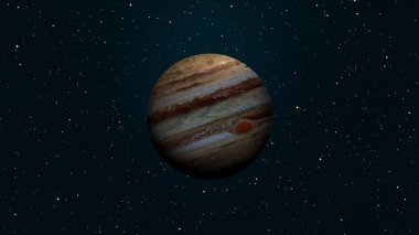 Güneş sistemi - Jüpiter. Güneş Sistemi'ndeki en büyük gezegendir.