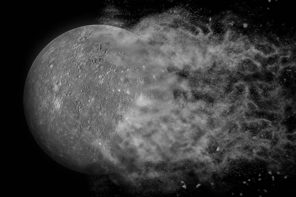 Explosão do planeta Mercúrio. Elementos desta imagem fornecidos pela NASA — Fotografia de Stock