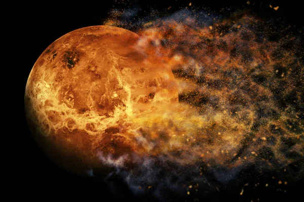 Planeta Explosión Venus. Elementos de esta imagen proporcionados por la NASA — Foto de Stock