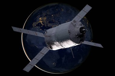 Kargo uzay aracı - otomatik Transfer araç Dünya gezegeni üzerinde.