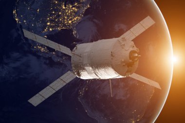 Kargo uzay aracı - otomatik Transfer araç Dünya gezegeni üzerinde.