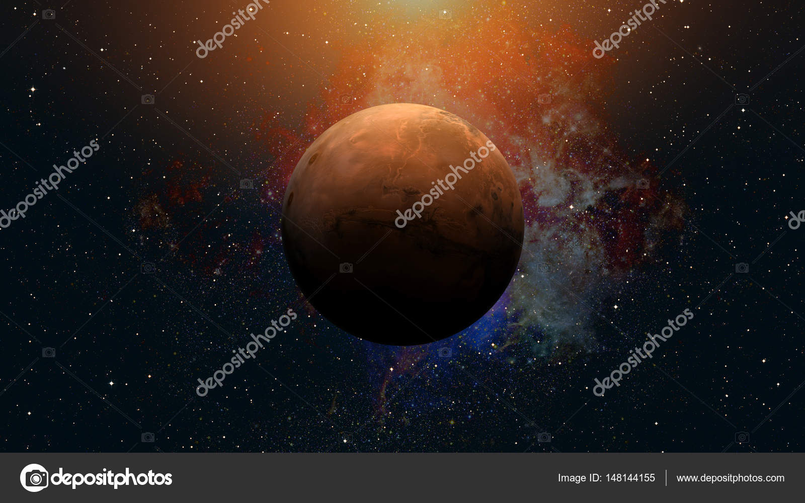 Sistema solar - Marte. Es el cuarto planeta desde el sol — Fotos de ... Sistema solar - Marte. Es el cuarto planeta desde el sol — Fotos de ...
